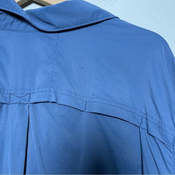 REI Coop Men Shirt XXL Blue Sahara Long-Sleeve Solid Vented Nylon Poly - Picture 14 of 15
